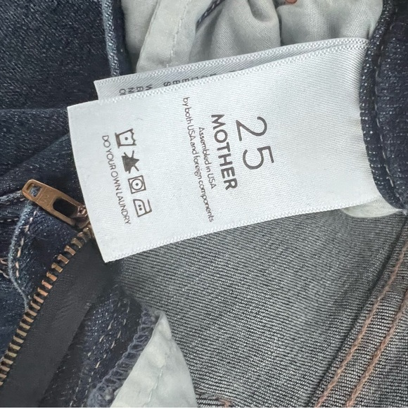 Mother Looked Ankle Fray Girl Crush Jeans size 25 - Picture 16 of 16